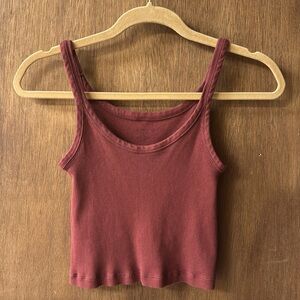 Brandy Melville ribbed crop tank